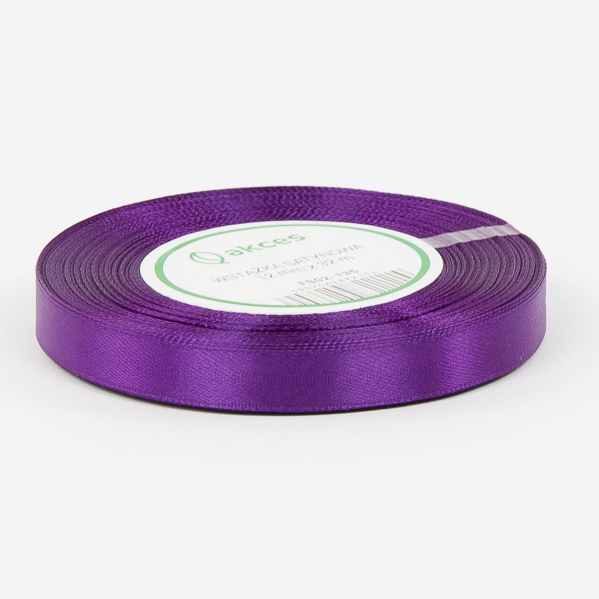 Tumma violetti koristenauha, satiini, 12 mm