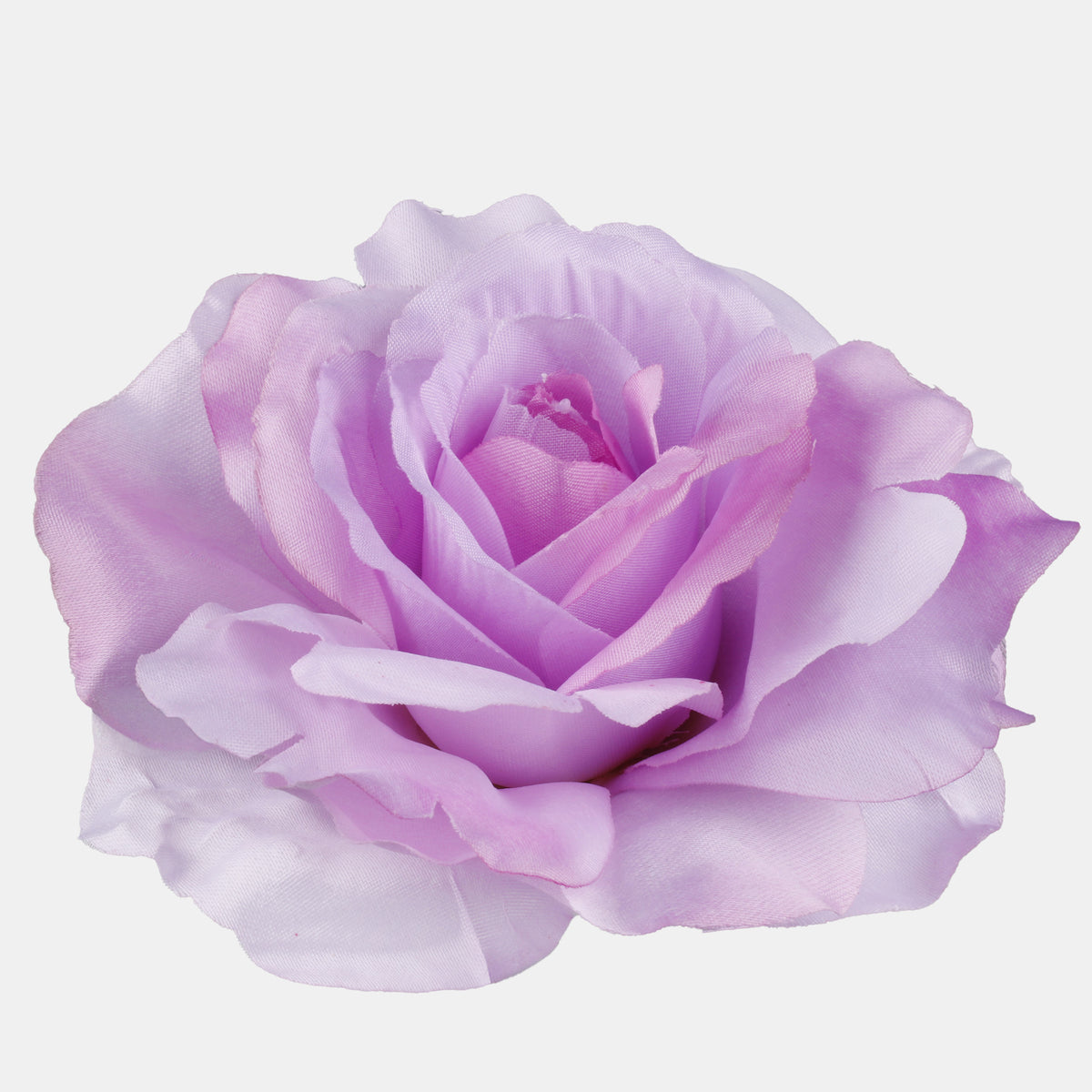 Vaalea liila tekoruusun kukkapää, 12 cm