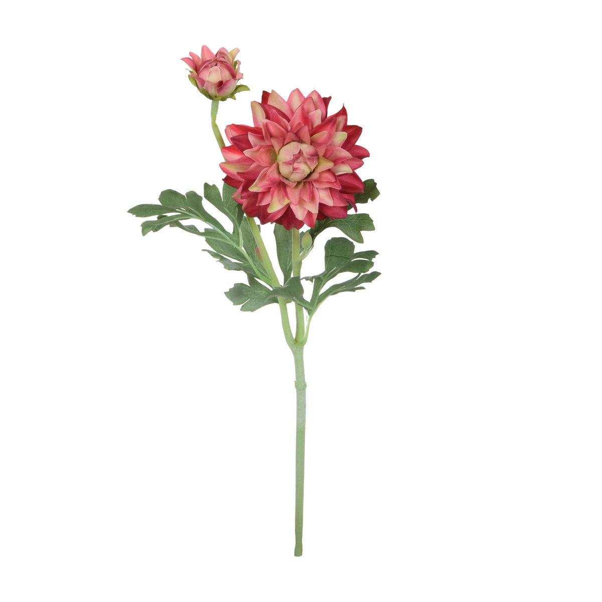 Vaaleanpunainen vaaleanpunainen tekodaalian kukkavarsi, kumipinta, 62 cm