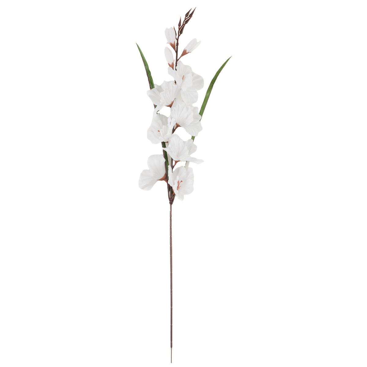 Valkoinen gladiolus – tekokukka, 80 cm