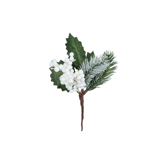 Valkoinen joulukoriste, 22 cm