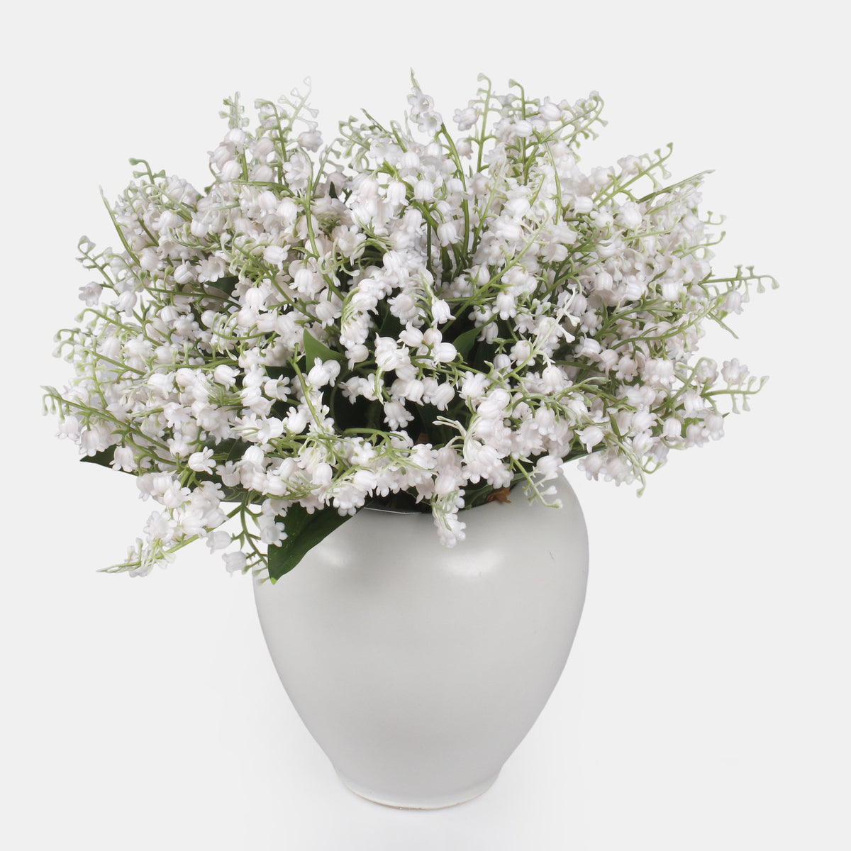 Valkoinen kielo – tekokukkakimppu, 21 cm