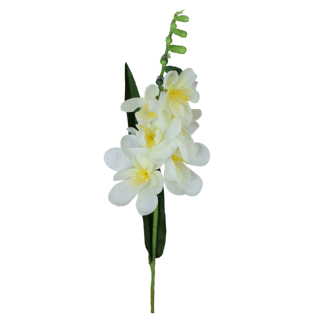 Valkoinen tekokukka, 42 cm