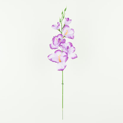 Violetti gladiolus – tekokukka, satiini