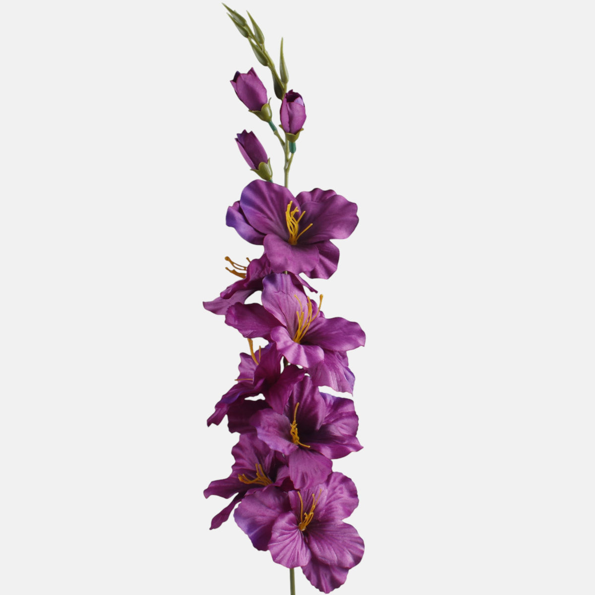 Violetti gladiolus – tekokukka, satiini, 80 cm