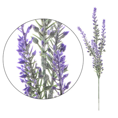 Violetti tekolaventelin kukkavarsi, 33 cm