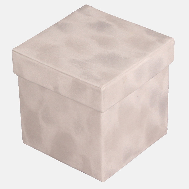 Valge dekoratiivkarp veluurpinnaga 12 cm - Kunstlilled