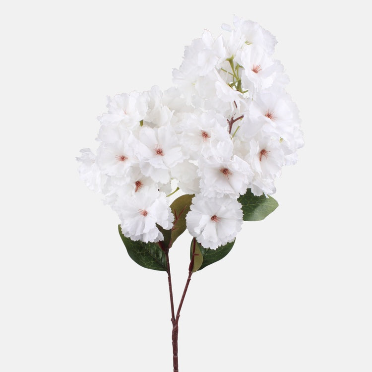 Kirsikankukka tekokukkaoksa valkoinen 74 cm - Tekokukat