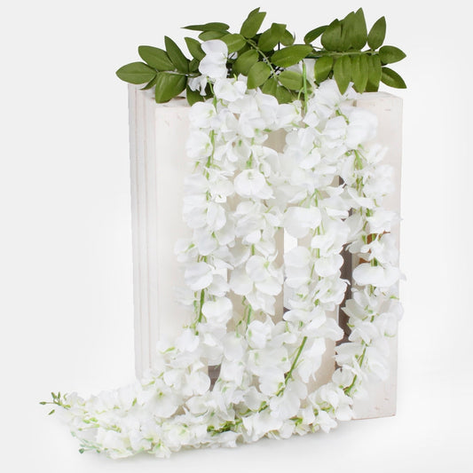 Kreemivärvi wisteria kunstviinapuu 90 cm - Kunstlilled