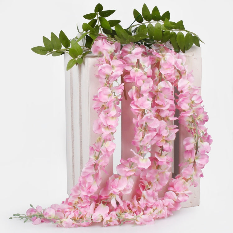 Roosa wisteria kunstviinapuu 90 cm - Kunstlilled
