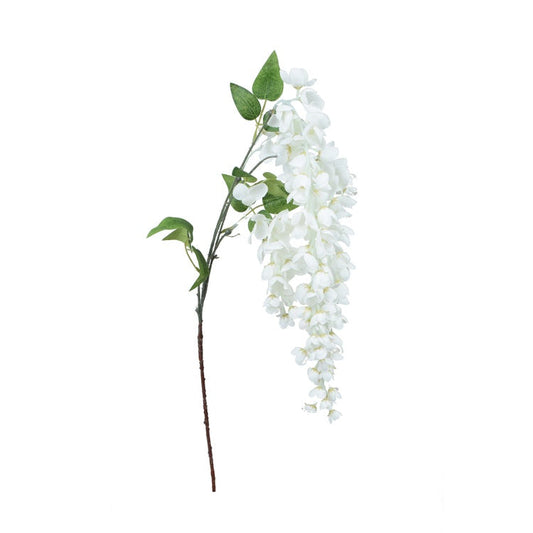 Valkoinen wisteria tekoköynnös 105 cm - Tekokukat